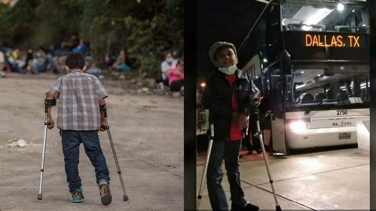 Niño Migrante Hondureño llega a Estados Unidos