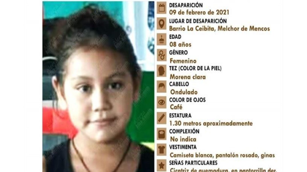 Autoridades confirman que localizan sin vida  a la menor Sharon