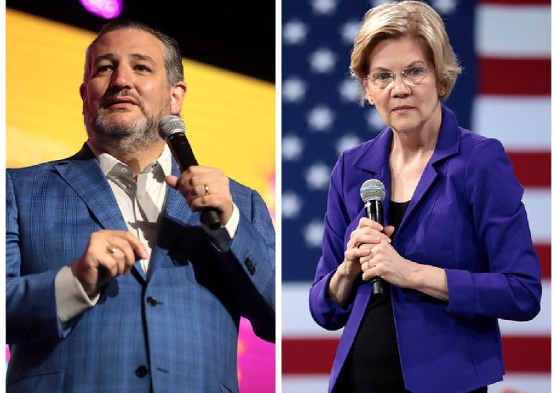 Durante el mitin, Ted Cruz les dice a sus seguidores que Elizabeth Warren podría tener un pene.