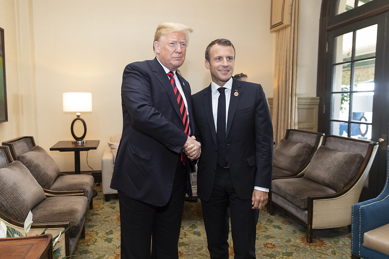 Trump se jactó de estar en posesión de 'inteligencia' sobre la vida sexual del presidente francés Emmanuel Macron